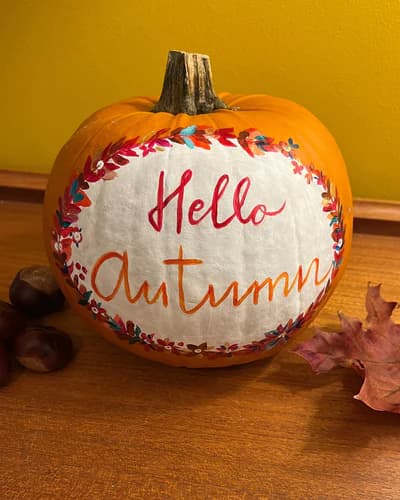 Autumnal Activity: Pumpkin Painting
