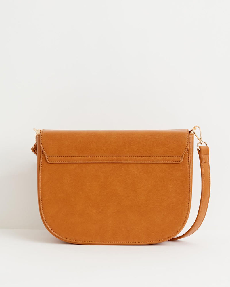 Nina Messenger Handbag - Tan