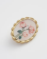 Framed Roses Brooch