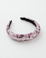 Rambling Rose Headband Burgundy