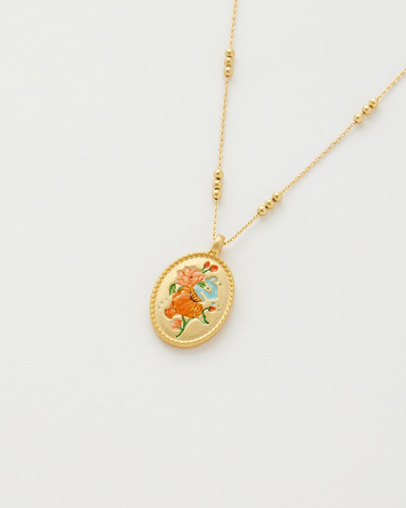 Aquarius Zodiac Necklace