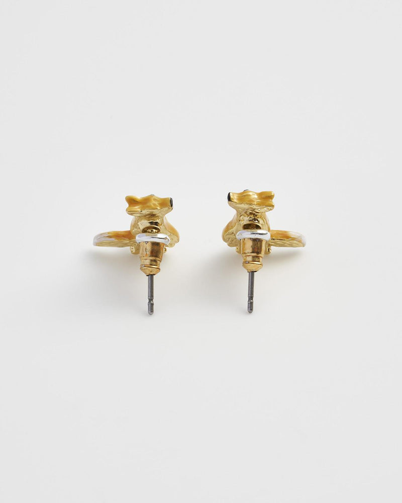 Enamel Fox Earrings