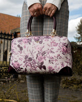 Rambling Rose Tote Bag - Burgundy