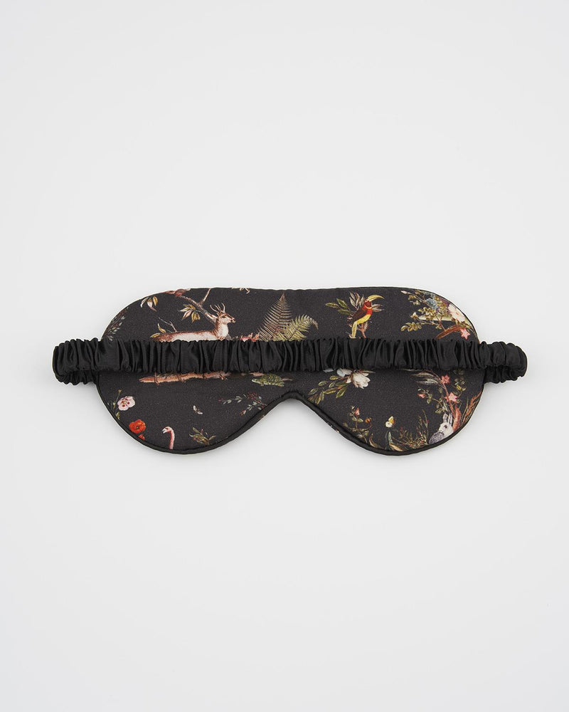 Wonderland Black Sleep Mask