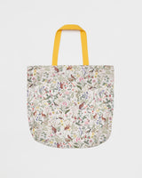 Meadow Creatures Folding Nylon Tote Bag - Ivory