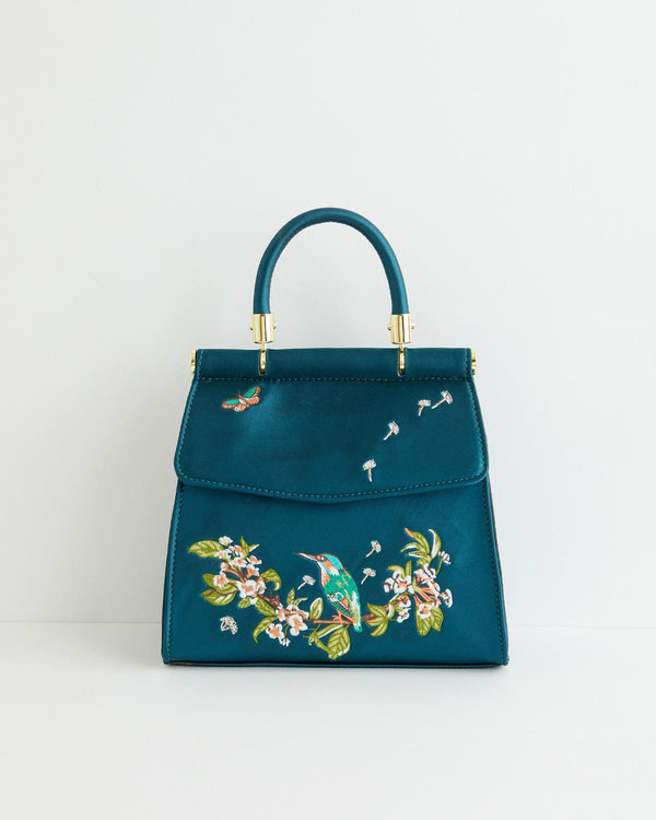 Morning Song Kingfisher Mini Teal Tote