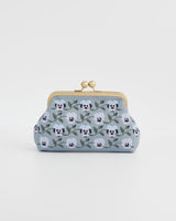 Pansy Victoriana Blue Clutch