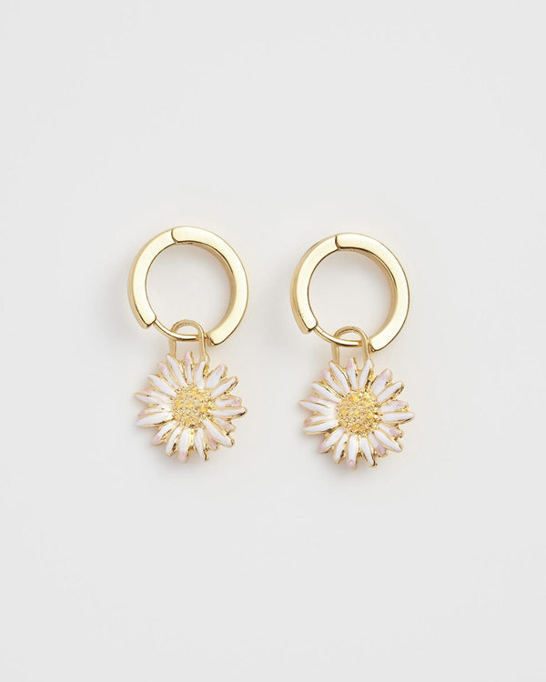 Daisy Huggie Earrings