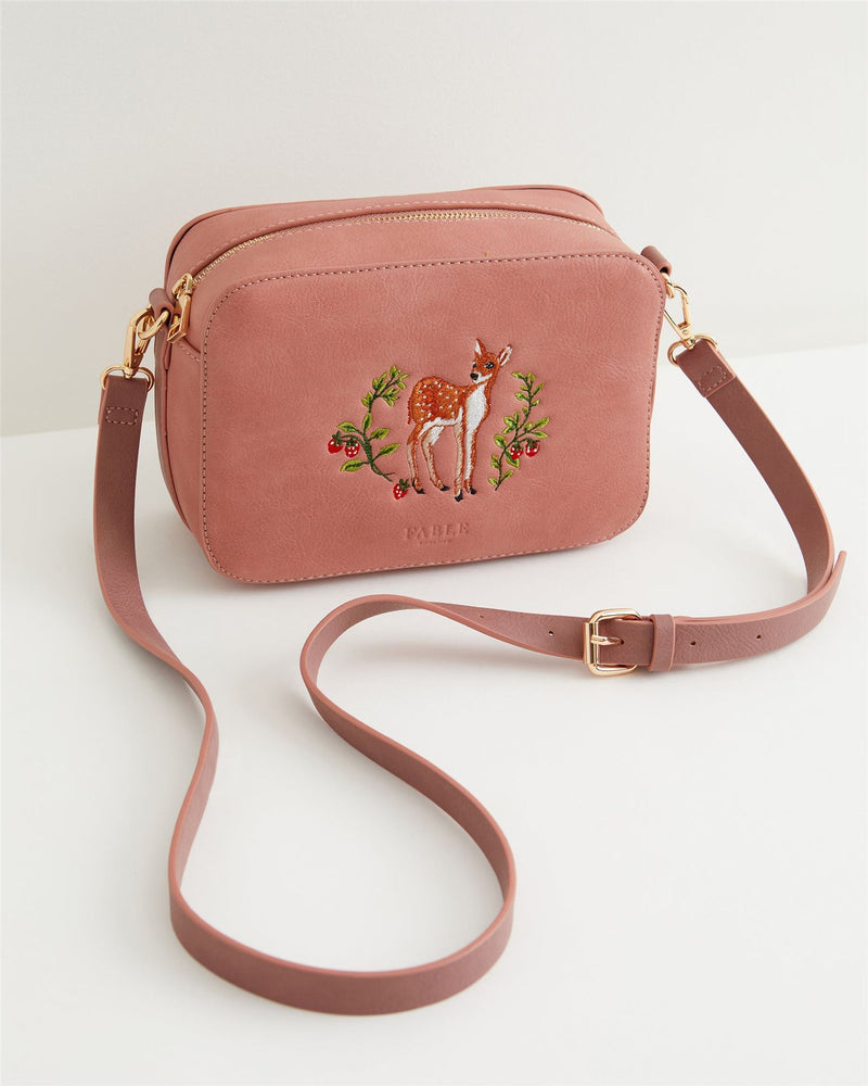 Fawn Embroidered Camera Bag