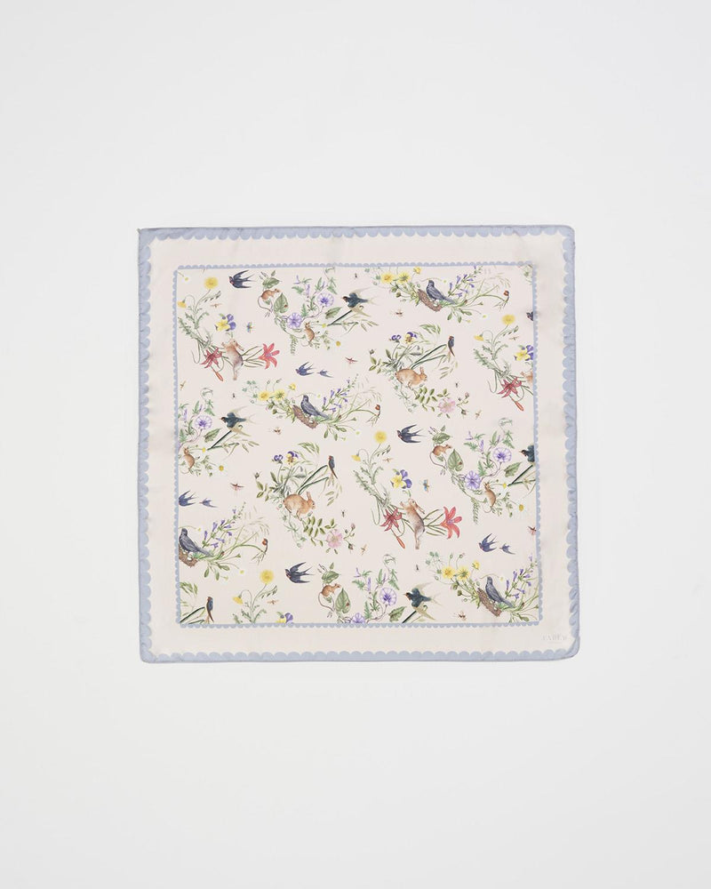 Running Bunny Toile Square Scarf