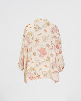 Whispering Sands Lotus Pink Short Kimono