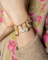 Enamel Dormouse Collector Chain Bracelet