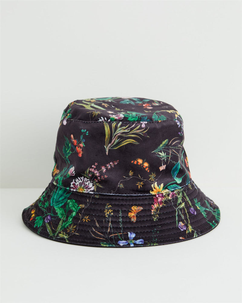 Pumpkin Black Bucket Hat