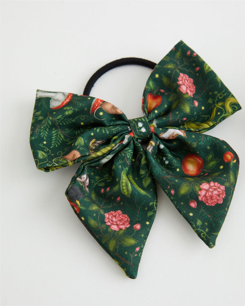 Catherine Rowe Into The Woods Hairbow & Scrunchie - Green