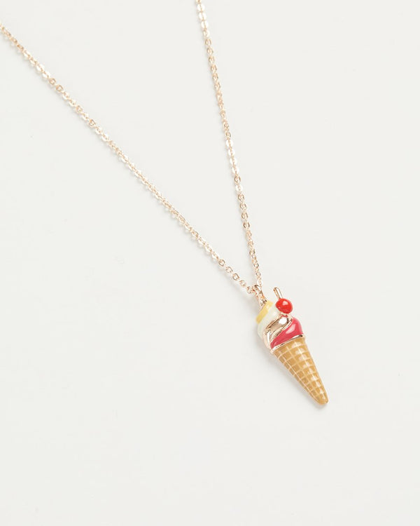 Enamel Ice-Cream Long Necklace