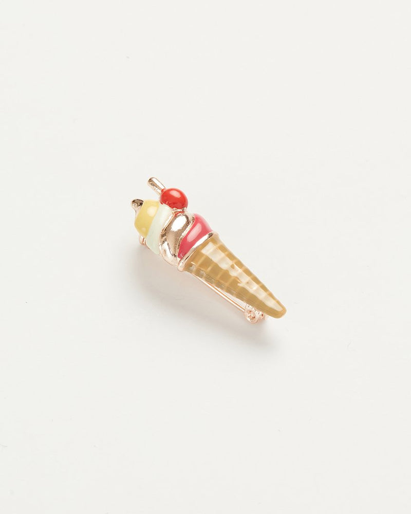 Enamel Ice Cream Brooch