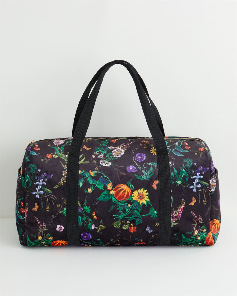 Botanical Pumpkin  Weekender Bag - Black
